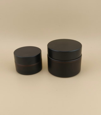 Nice Design Óculos Negros Krema Jar com tampa de parafuso para loção