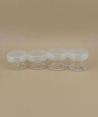 Mini White Plastic Cream Jar with Screw Lid for Lotion