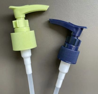 Loção distribuidora de material de PP verde personalizado, bomba com fecho de clip para loção de cuidados com a pele de sabão líquido