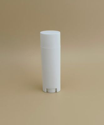 ISO9001 ISO14001 Certificado Plástico Branco Pequena Elípsis Limpa Limpa Limpa Embalagem Ideal para batons de lábios recipientes cosméticos
