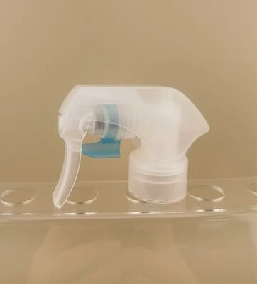 Mini pulverizador de gatilho de mola externa pp de alta qualidade 24/28/410 plástico transparente preto azul fragrância ambientador para produtos químicos para animais de estimação