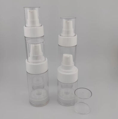 Botões de bomba de loção de vácuo sem ar para distribuição de sprays cosméticos para cuidados com a pele