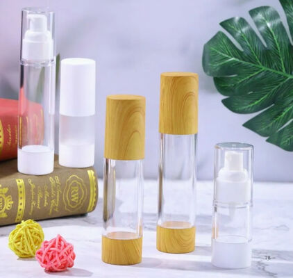 Botão de plástico de vácuo sem ar para cosméticos Loção de creme para cuidados com a pele