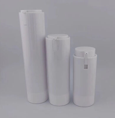 Bottle de bomba portátil branca sem ar e conveniência de viagem para cuidados faciais