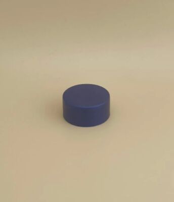 Capuz de plástico azul escuro para garrafas de cuidados com a pele