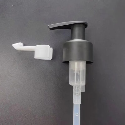 Por grosso 20/410 24/410 Bomba de óleo Branco PP plástico Clip Bloquear Remover de maquiagem Loção Bomba com Clip longo