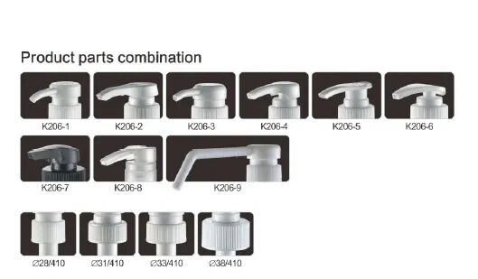 Bomba de loção K206-1 Dispensador