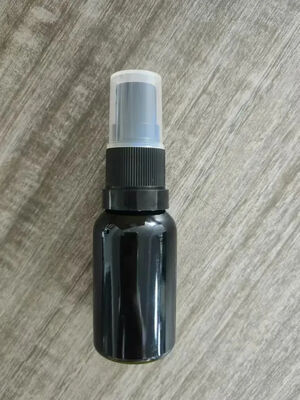 15 ml 30 ml 50 ml 100 ml bomba de pulverização à prova de adulteração com frasco de vidro preto