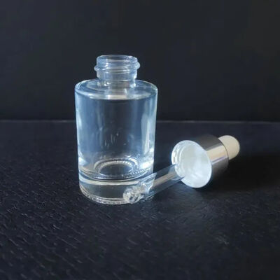 30 ml 50 ml Retângulo Quadrado Plano Comprimidor de Luxo Garrafas de Vidro de Óleo Essencial para Óleo Corporal