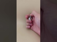 Parafusos de borracha de alumínio prateado personalizados para perfume