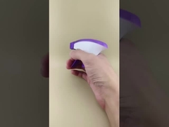 Pulverizador de gatilho simples K101-6 de cores duplas branco e roxo para cosméticos