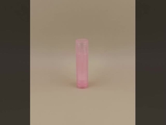 Embalagem pequena, lisa e transparente de protetor labial rosa para batons