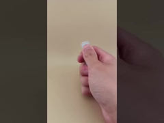 Embalagem de protetor labial azul pequeno com tampa canelada transparente para batons