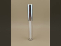 Embalagem de bálsamo labial de design delicado com tampa prateada para batons