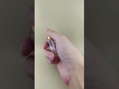 Bomba dispensadora de loção com conta-gotas personalizada para essência facial com tampa de rosca amarela e tamanho pequeno