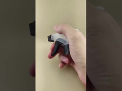 K101-4 Pulverizador de bomba de gatilho de plástico em PP para cabeleireiro em branco e preto