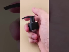 Bomba de loção preta areia com rosca e nervuras K201-9 para frascos de cuidados com a pele