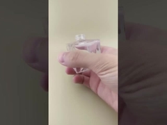 Frasco de Vidro Liso Transparente Quadrado para Perfume Automotivo
