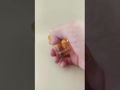 Novo Design Mudança Gradual Laranja Transparente Frasco de Vidro Liso K-GBL30 para Loção de Imersão