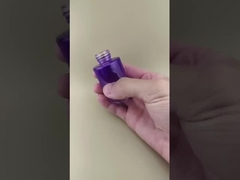 Novo Design Mudança Gradual Frasco de Vidro Roxo Transparente Liso K-GBL30 para Loção de Imersão