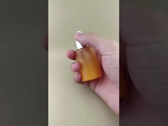 Novo Design Mudança Gradual Laranja Frasco Conta-Gotas Canelado K-GBL30 para Essência
