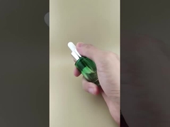 Novo Design Transparente Mudança Gradual Verde Escuro Frasco Conta-Gotas Liso K-GBL30 para Essência