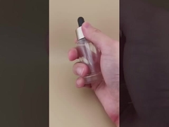 Novo design de garrafa de gotejar de pirâmide transparente e suave para essência