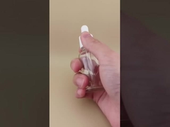 Design Delicado Frasco Conta-Gotas Redondo Liso e Transparente para Cuidados com a Pele