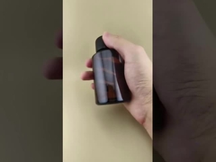 Delicado Design Garrafa de vidro lisa e redonda com tampa especial para medicamento