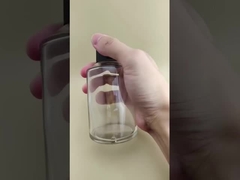 Delicado Design Garrafa de vidro grande lisa e lisa com tampa especial para medicamento