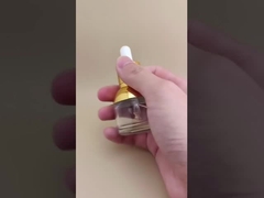 Linda garrafa conta-gotas redonda transparente para essência