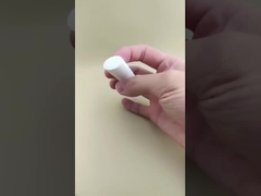 Embalagem de Bálsamo Labial Lisa, Pequena, Elipse, Branca para Batons