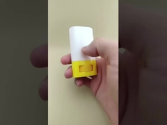 Embalagem de batom liso e plano branco e amarelo para batons