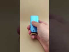 Embalagem de bálsamo labial liso e plano azul para batons