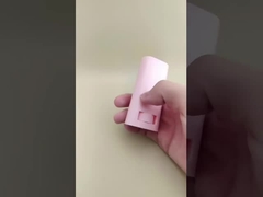 Embalagem de bálsamo labial liso rosa para batons