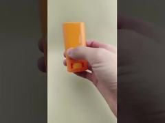 Embalagem de protetor labial liso laranja para batons
