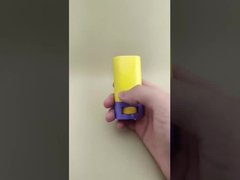 Embalagem de Bálsamo Labial Liso Amarelo e Roxo para Batons