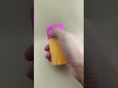 Orange Big Smooth Lip Balm embalado com tampa rosa 0802 para batons