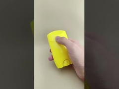 Embalagem de protetor labial amarelo grande e liso 2308 para batons