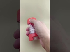 Embalagem de Bálsamo Labial Transparente e Suave com Tampa Vermelha 2316 para Batons