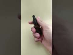 Delicado Design Mini Clarinho Marrom Liso Redondo Bottle Dropper para Cuidados da Pele