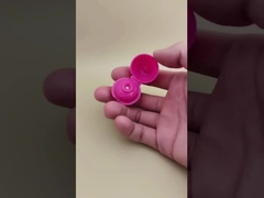 Capa esférica lisa de plástico rosa para garrafas cosméticas