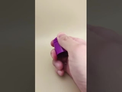 Tampa redonda lisa de plástico roxo com design agradável para frascos cosméticos