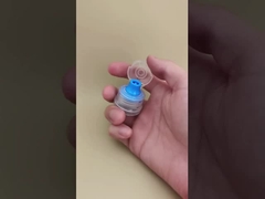 Bonito Design Capuz de plástico redondo e transparente para garrafas de cuidados com a pele