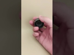 Tampa fosca lisa de plástico cinza para frascos cosméticos