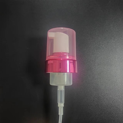 Bomba Nonspill da espuma do sabão líquido do PE brilhante do rosa K515 com tampão