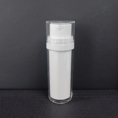 Capacidade: 50 ml-120 ml Garrafa de bomba sem ar em branco preto transparente