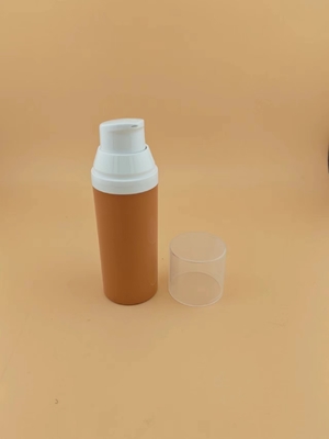15 ml 30 ml 50 ml Bottle de plástico transparente, sem ar, para embalagem de cosméticos