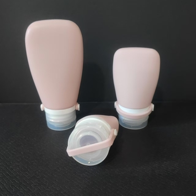 Container de garrafas de silicone de tamanho viagem