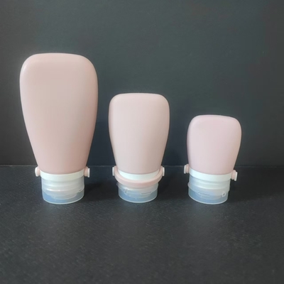 Container de garrafas de silicone de tamanho viagem